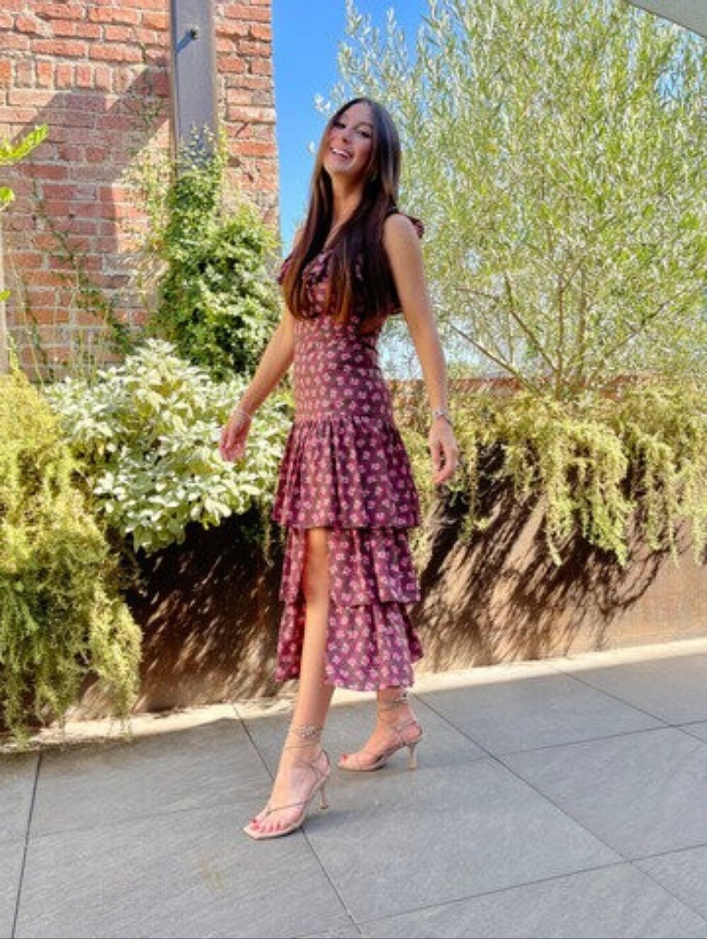Likely Janie Floral Ruffle Midi Dress 4